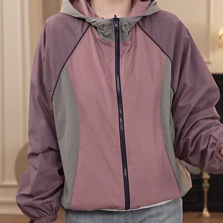 Ζακέτα patchwork oversized, Κορεατικού στυλ, χαλαρή γραμμή, γυναικεία