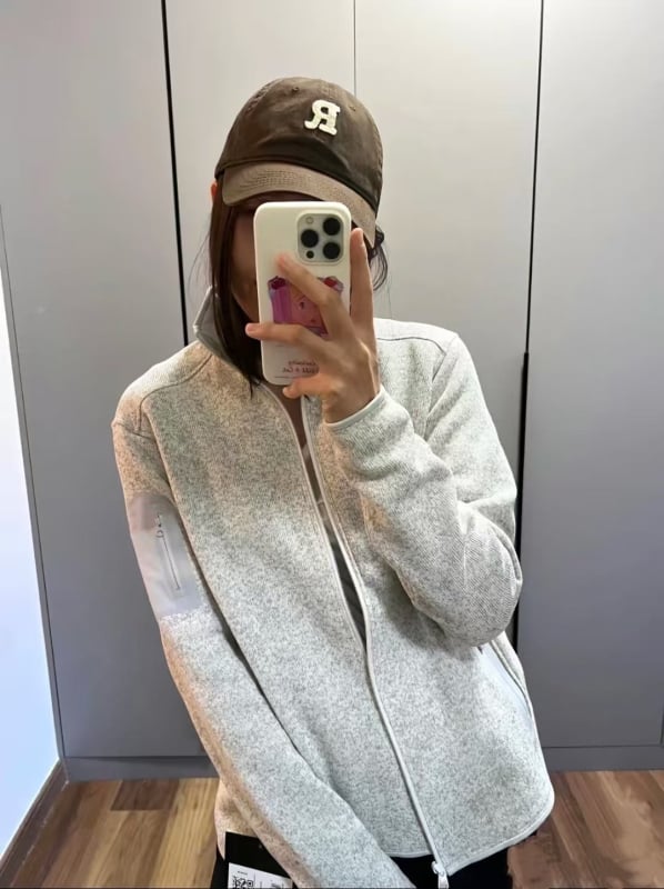 Női fleece dzseki álló gallérral és cipzárral, mindennapi sportos stílus, Slim fit, Cleanfit