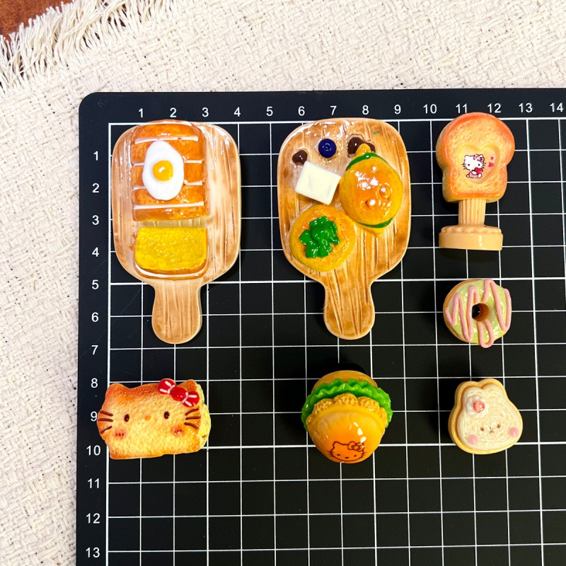 DIY ukrasi za cipele i dodaci, realistični oblici kruha i tosta, kompatibilni s Crocs, odvojivi