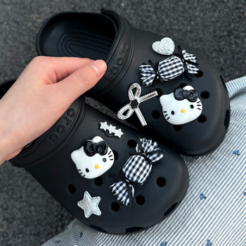 Privjesci za Crocs obuće s crtanim mačkama – DIY ukrasi za dječje cipele, kompatibilno s Crocs kopčom, 12 mm