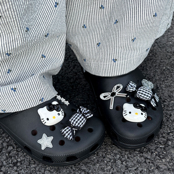 Privjesci za Crocs obuće s crtanim mačkama – DIY ukrasi za dječje cipele, kompatibilno s Crocs kopčom, 12 mm