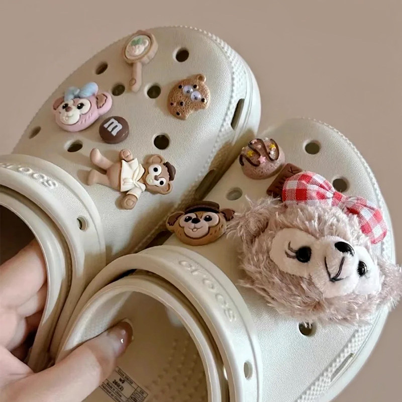 Plišani privjesci Shirley Rose za Crocs stil cipela – DIY klips ukrasni dodaci za žene