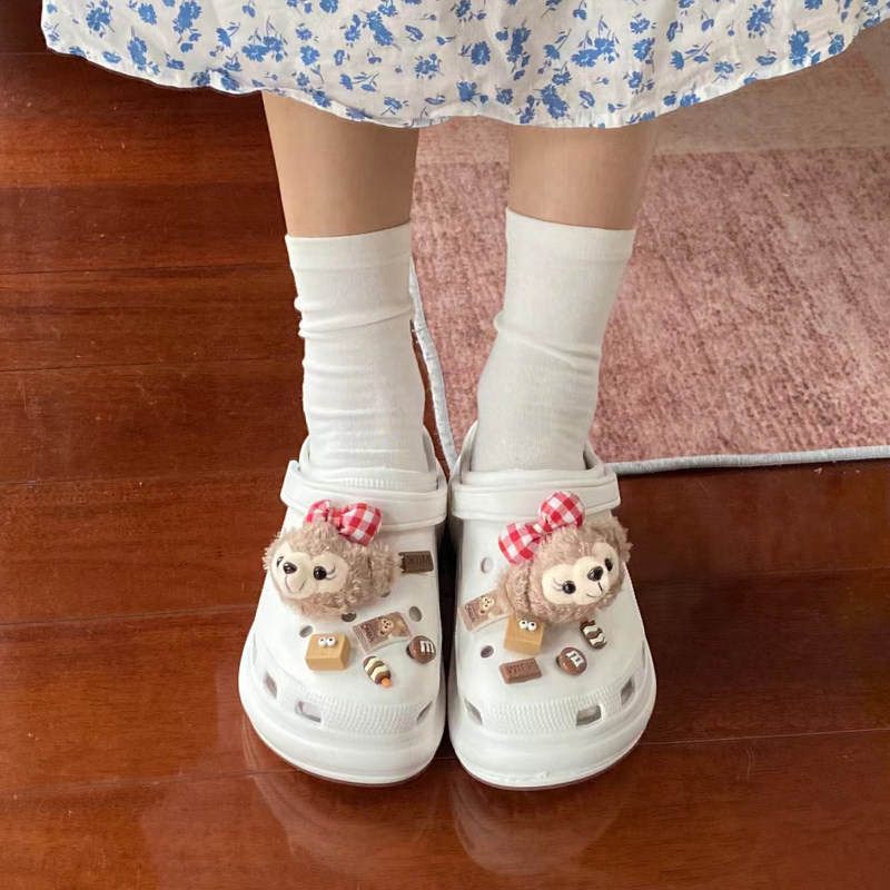 Plišani privjesci Shirley Rose za Crocs stil cipela – DIY klips ukrasni dodaci za žene