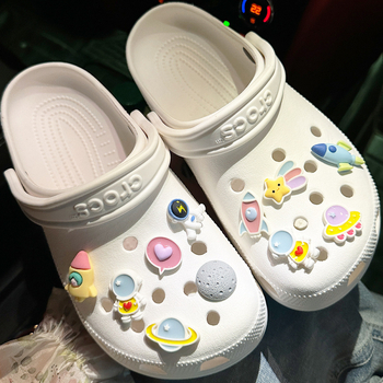 Dekorativna spona s cvijetom od smole za sandale u Crocs stilu