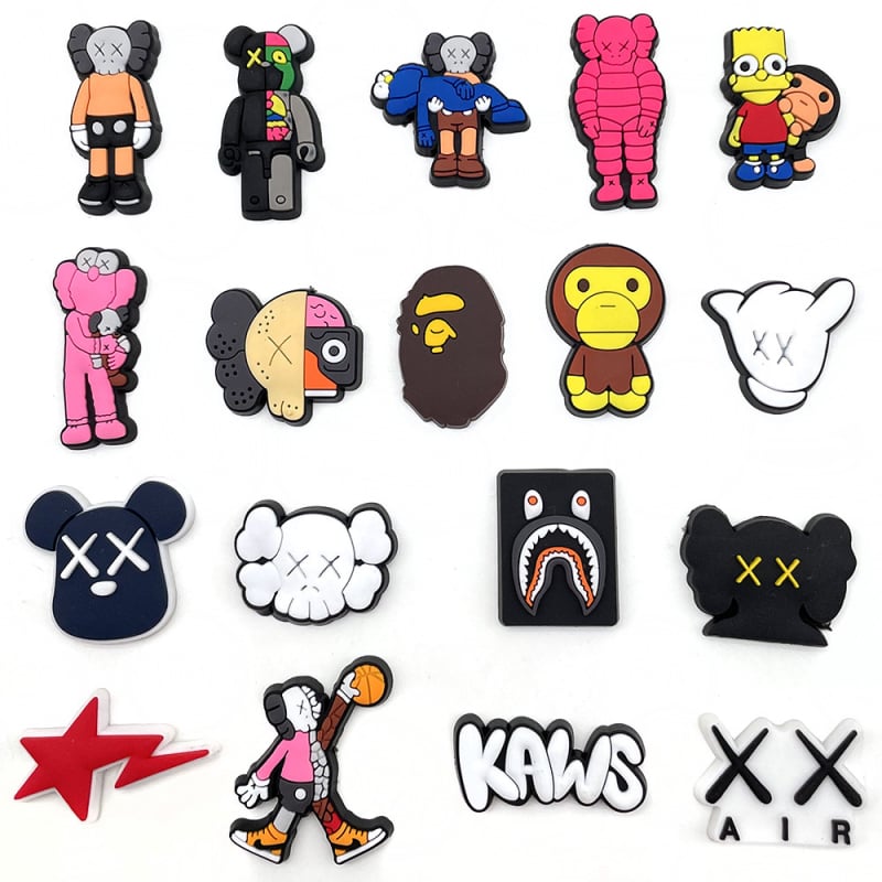 KAWS serija dekorativnih kopči za Crocs – set za casual cipele