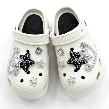 DIY set dodataka za obuću Crocs: zvjezdani lanac i cvjetni ukrasi – vrhunski sjaj