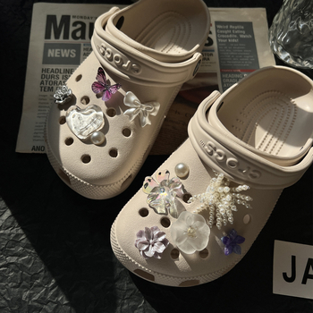 Crocs dodaci: šareni kristalni dragulji, ukrasni cvijet za obuću, kopča DIY