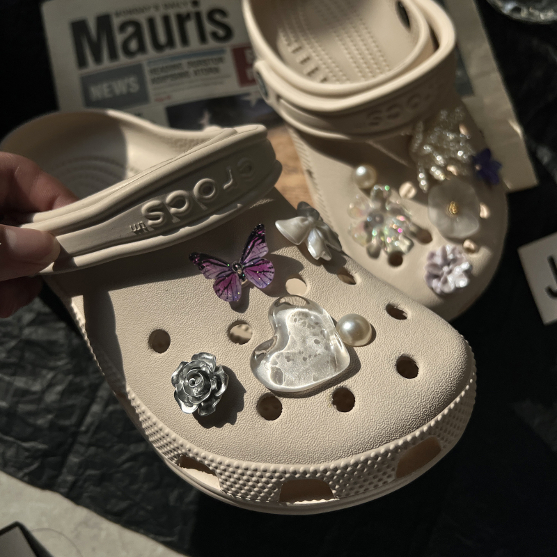 Crocs dodaci: šareni kristalni dragulji, ukrasni cvijet za obuću, kopča DIY