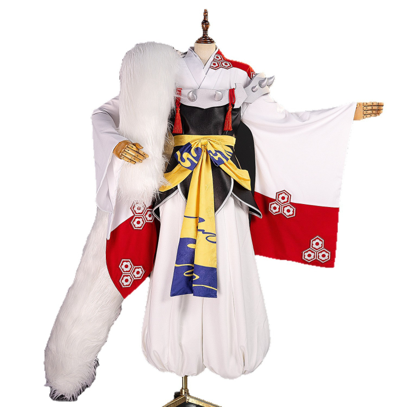 Kostim cosplay Sesshomaru visoke kvalitete – puni set za žene, tradicionalni japanski stil