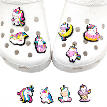 Slatki crtani jednorog – dekorativna kopča za Crocs-stilu obuće, cvjetni ukras