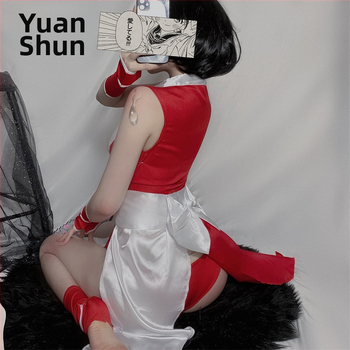 DS nočný klubový kostým na scénu pre hranie rolov – uniforma ninja cheongsam cosplay