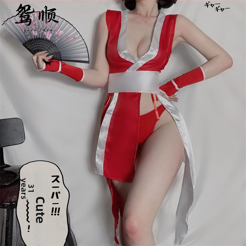 DS nočný klubový kostým na scénu pre hranie rolov – uniforma ninja cheongsam cosplay