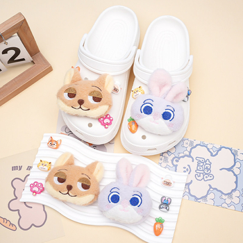Zootopia plišani ukrasi za obuće – velika verzija s Judy Hopps i Nickom Wildeom, kompatibilno s Crocs, DIY ukrasi