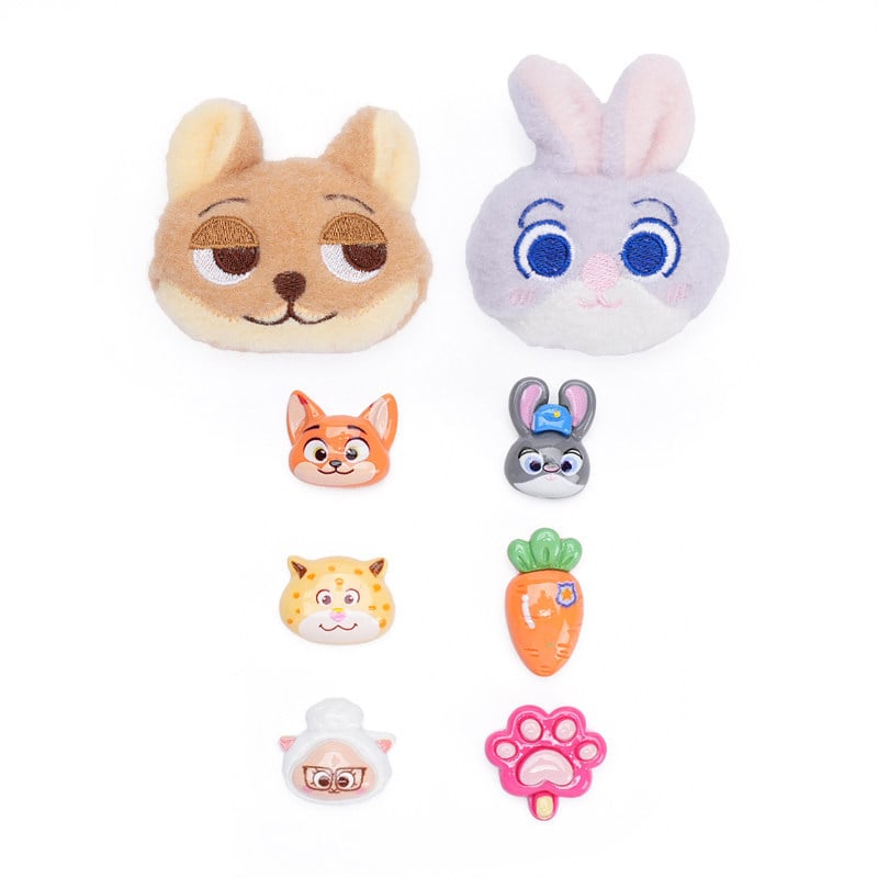 Zootopia plišani ukrasi za obuće – velika verzija s Judy Hopps i Nickom Wildeom, kompatibilno s Crocs, DIY ukrasi