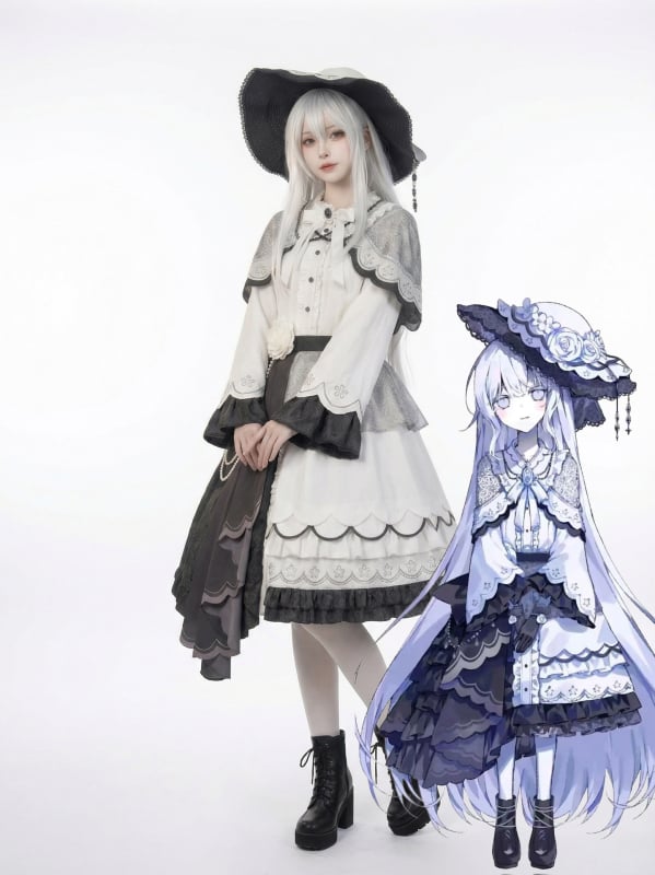 Cosplay kostim za magičnu djevojku Witch Trial Tsukiyomi Yuko, puni skup za anime cosplay