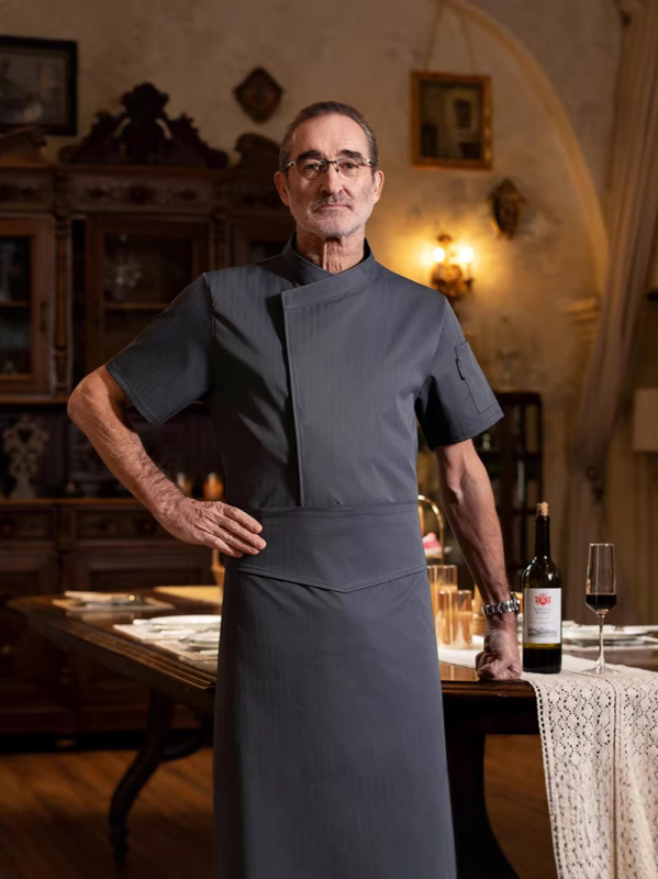 Premium uniforma kuhara s kratkim rukavima, unisex, prozračna i lagana za ljeto