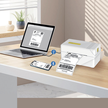 Mini Bluetooth termálny tlačiar pre štítky s jednou formou a prepravné lístky