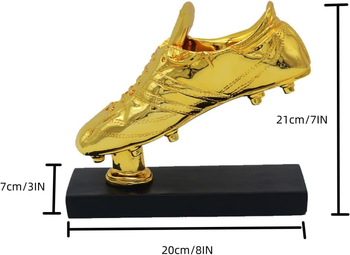 Yiwoop 18k Zlatna obuća trofej – kopija, zbirateljski suvenir za navijače