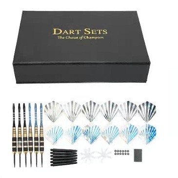 Darts set od bakra, šest komada u poklon kutiji, 22 g, za sportsko gađanje