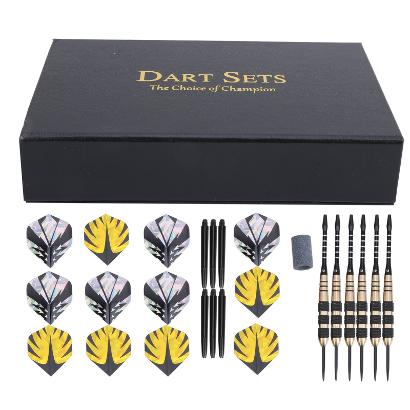 Darts set od bakra, šest komada u poklon kutiji, 22 g, za sportsko gađanje