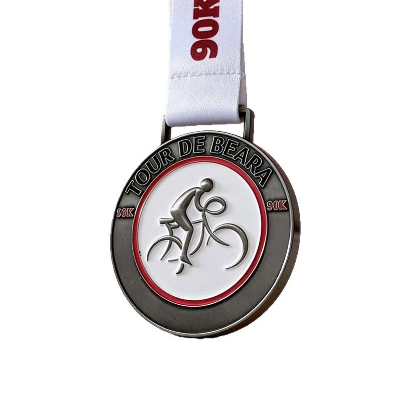 Maratonska medalja od cink–aluminijske legure, odliven metal za nagrade na događajima i prigodna pločica, moguć tisak logotipa