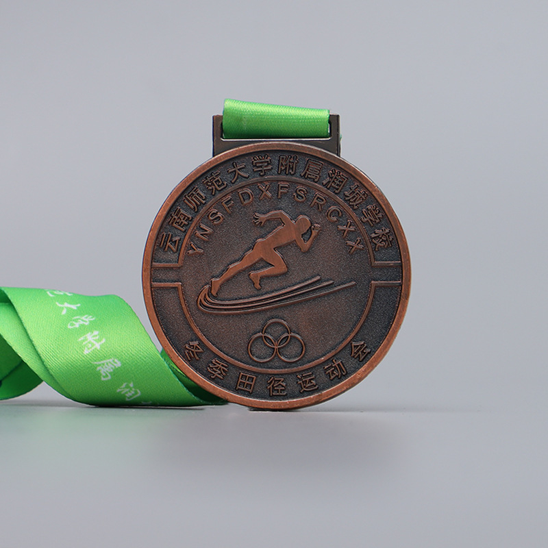Metalna medalja za djecu, vrtić, kreativna nagrada za školske sportske događaje