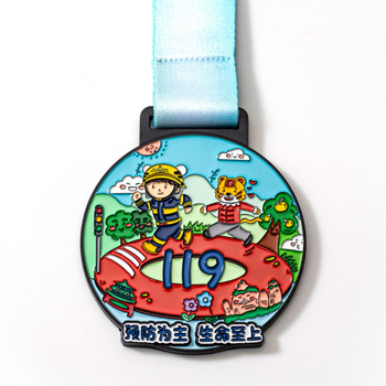 Prilagođene metalne medalje od cinkove legure s emajlom za školske sportske događaje, maraton, nogomet i košarku.