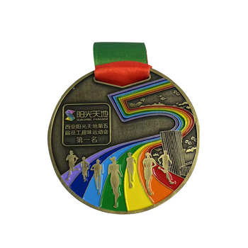 Prilagodljiva metalna medalja za trkačke utrke, maratone i sportske događaje