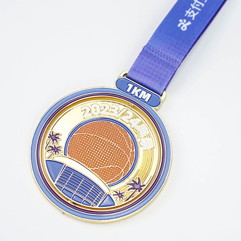 Prilagođene medalje za maraton s obojenim pločicama od zinkove legure