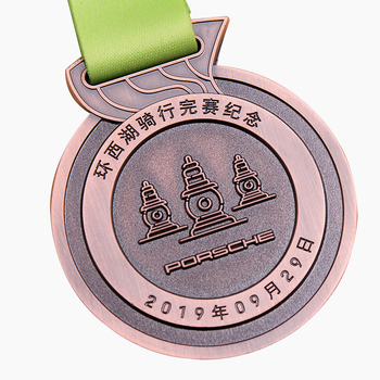Prilagodljiva metalna medalja s emajliranim premazom za maratonsko događanje – prigodna nagrada s reljefom klasja pšenice, zlatna, srebrna ili bakrena završnica