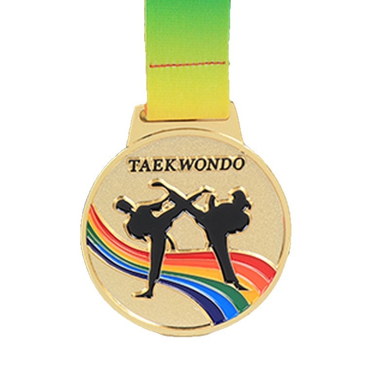 Medalja za maraton od cinkove legure, pozlaćena, prilagodljiva
