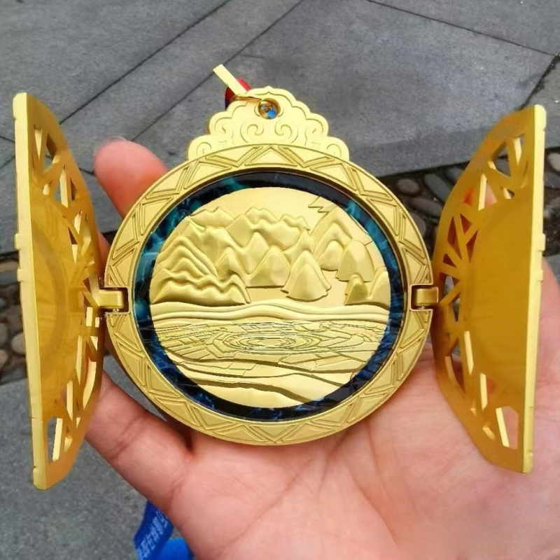 Visoko kvalitetna metalna rotirajuća medalja za natjecanje veslačkog tima – memorijalna ploča s tradicionalnom kulturom, prilagodljiva