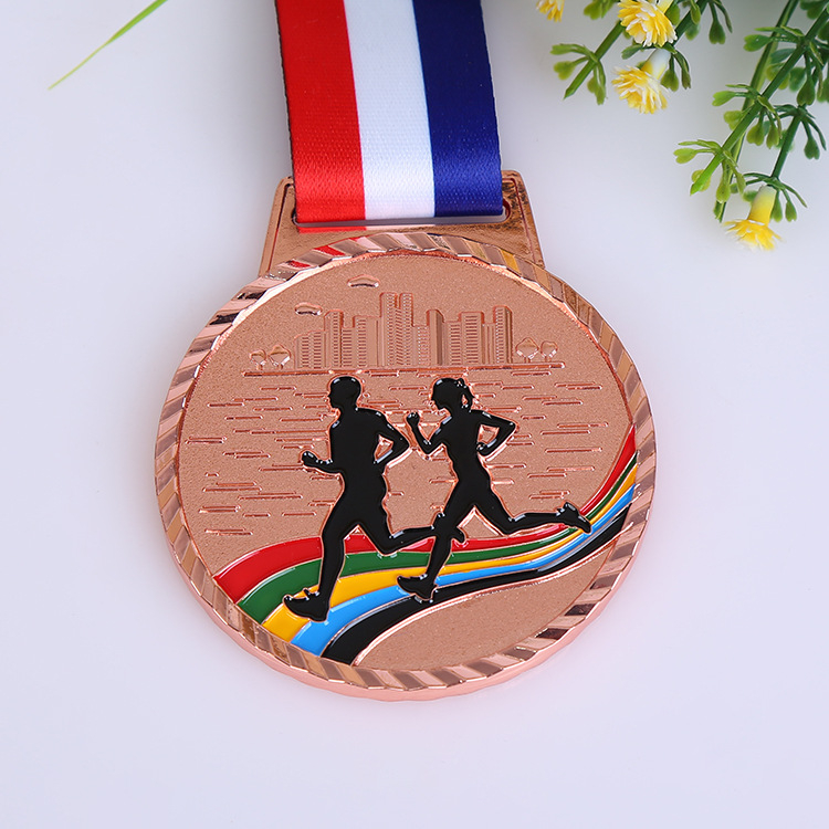 Medalja od zinkovog legura, lijevana – sportski događaji, maraton i taekwondo, prilagodljiv dizajn, zlato, srebro i brončana