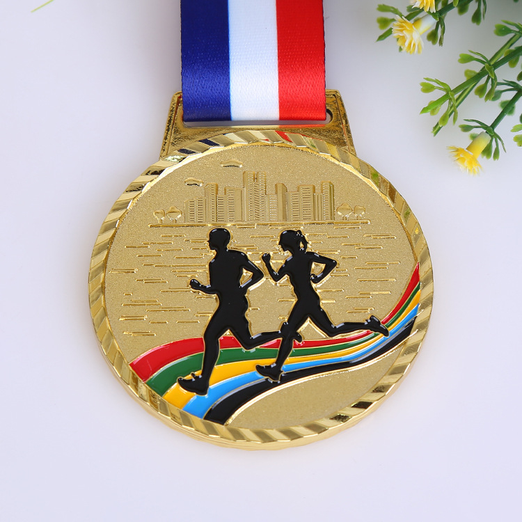 Medalja od zinkovog legura, lijevana – sportski događaji, maraton i taekwondo, prilagodljiv dizajn, zlato, srebro i brončana
