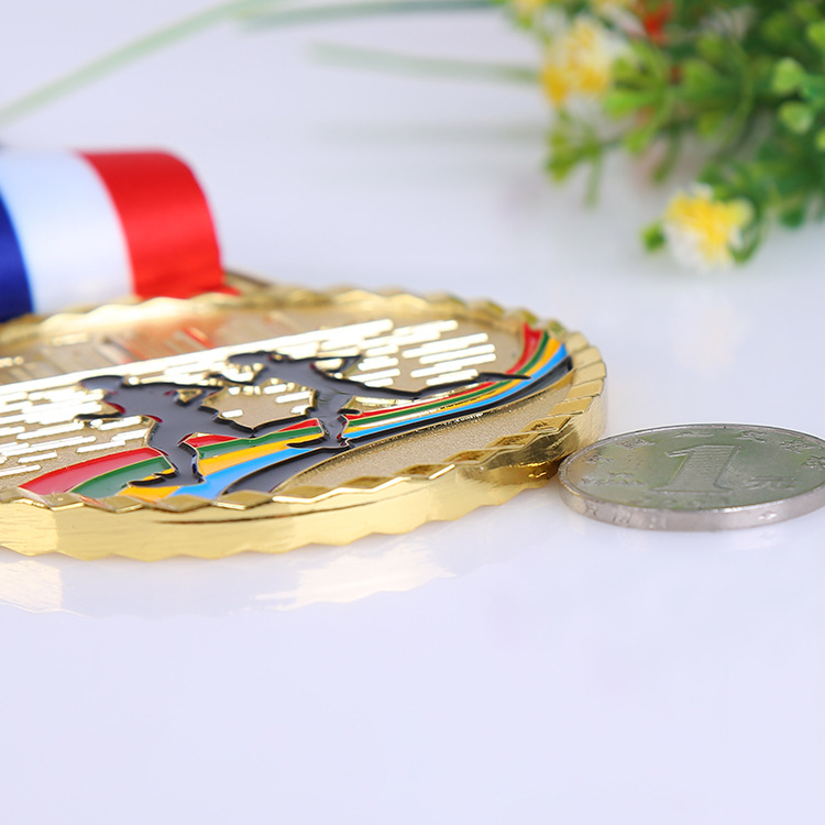 Medalja od zinkovog legura, lijevana – sportski događaji, maraton i taekwondo, prilagodljiv dizajn, zlato, srebro i brončana