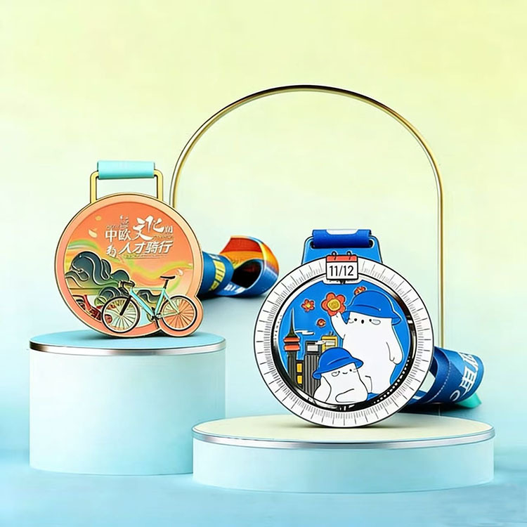 Prilagođena medalja za maraton od cinkove legure s otiskom logotipa
