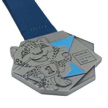 Maratonska medalja od cinkovog legura, prilagodljiva, pozlaćena