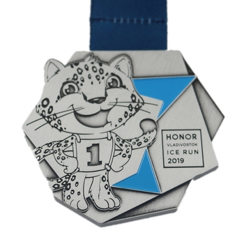 Maratonska medalja od cinkovog legura, prilagodljiva, pozlaćena
