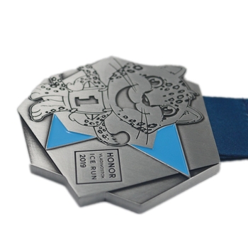 Maratonska medalja od cinkovog legura, prilagodljiva, pozlaćena