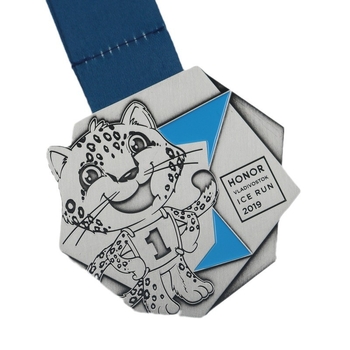 Maratonska medalja od cinkovog legura, prilagodljiva, pozlaćena