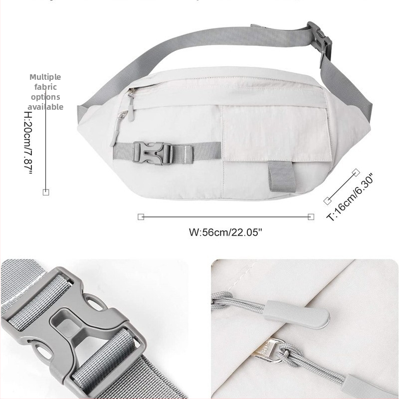 Nepremokavá dámska crossbody taška cez telo, malá na vonkajšie športy, bežný mestský štýl.