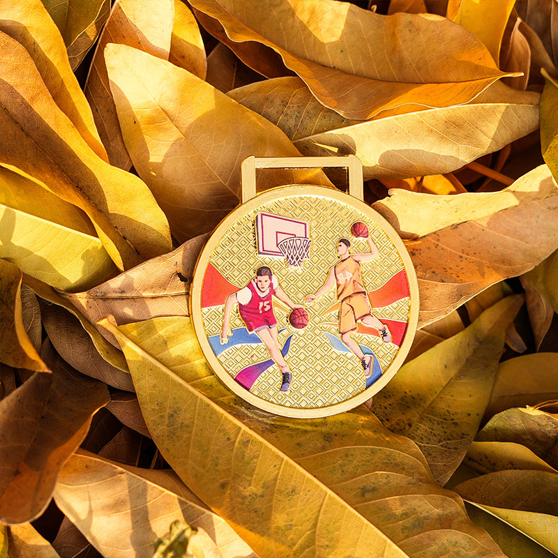 Personalizirana medalja za sportske događaje: maraton, planinarenje i trčanje – memorijalna medalja, zlatno obložena