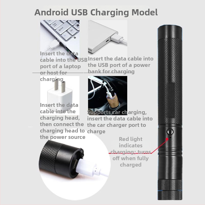 USB pokazivačko pero sa zelenim svjetlom za prezentacije i nastavu, vanjski indikator