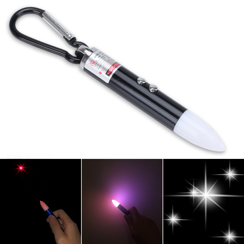 Mini laserska svjetiljka od aluminijske legure s infracrvenim laserom i LED bljeskalicom, pokazivač za ključeve i igračka za mačke