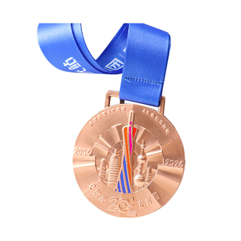Prilagođena medalja za maratonske događaje – metalna medalja s elektroplakiranom završnom obradom i mogućnošću ispisa logotipa