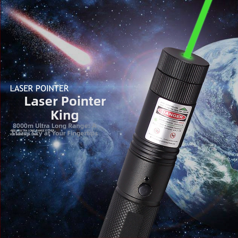 303USB laserový ukazovateľ – červená, zelená, modrá a fialová, jednopunktový efekt hviezdnej oblohy, dlhý dosah, nabíjateľné svetlo