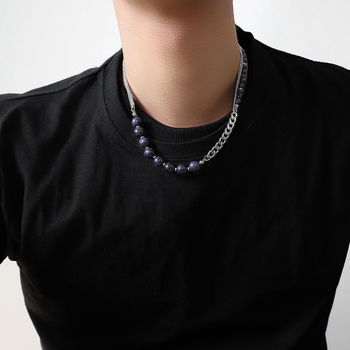 Unisex ogrlica od titan čelika s debelim lancem, hip-hop stil
