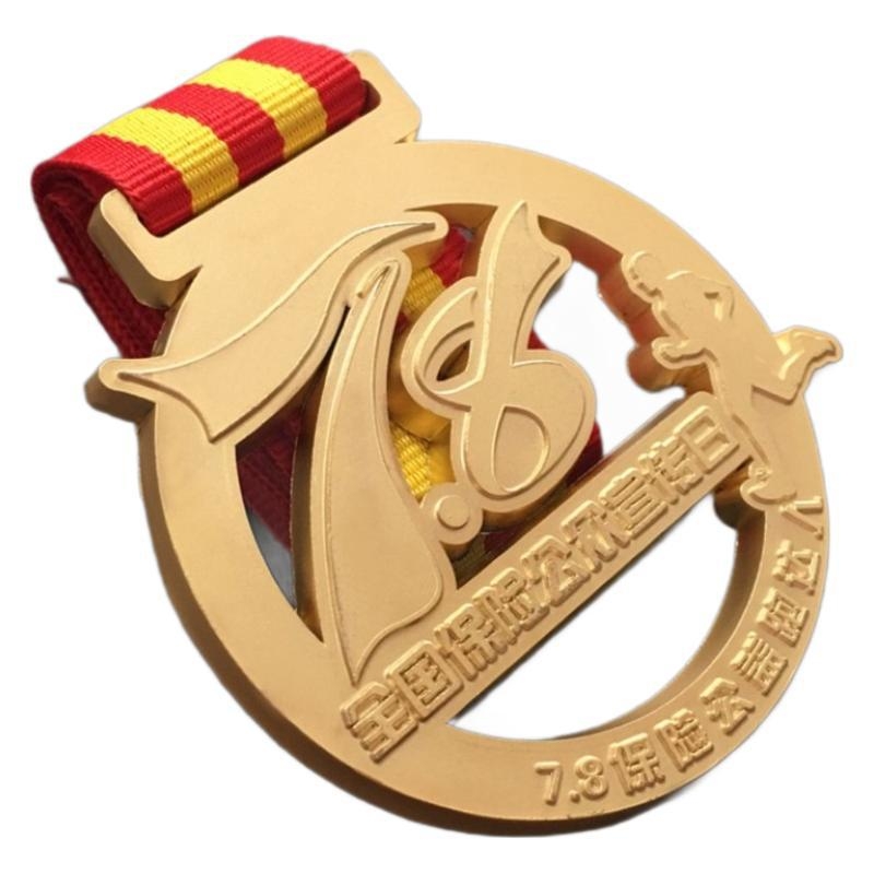 Metalne medalje za sportske događaje, medalje za maraton, prilagodljiv dizajn logotipa, legura s zlatnim premazom, nagradne medalje, veličina po narudžbi
