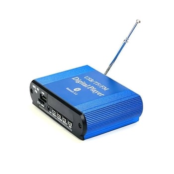 Bluetooth 5.0 zenelejátszó USB/TF kártyával, veszteségmentes MP3 lejátszáshoz, FM rádióval és frissített hangfelerősítővel