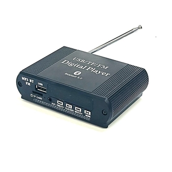 Bluetooth 5.0 zenelejátszó USB/TF kártyával, veszteségmentes MP3 lejátszáshoz, FM rádióval és frissített hangfelerősítővel